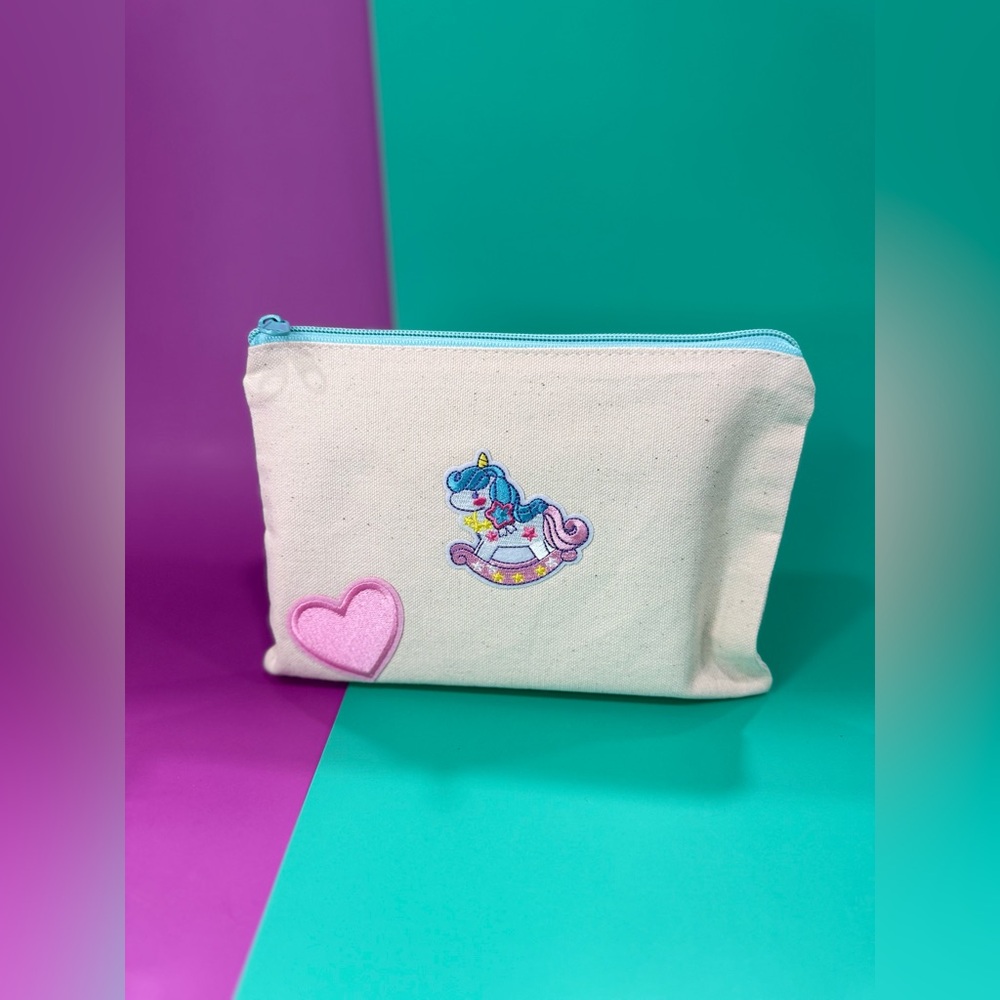 Pencil Pouch: Unicorn & Heart